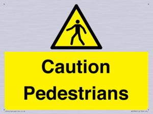 Caution Pedestrians